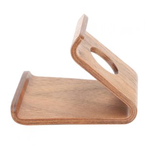 Support de téléphone en bois fin et élégant, support de téléphone mobile, base solide pour tablette de téléphone portable de bureau pour la maison