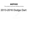 thumbnail image 2 of CMX Rear Ceramic Disc Brake Pads CMX-D1647 for Car 2013-2016 Dodge Dart, 2 of 9
