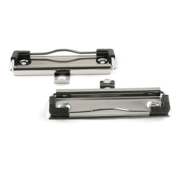 E-outstanding Clipboard Clip 5PCS Metal Mountable Document File Board Clips with Rubber Feet for Office School Stationery Supplies 10cm