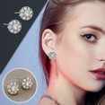 thumbnail image 1 of HOARBOEG Boucles d'Oreilles pour Femmes Pendentif Rond en Zircon Collier Ornement Bijou, 1 of 8