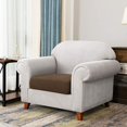 thumbnail image 2 of CHUN YI 1 Piece Cushion Cover Spandex Stretch Textured Grid Box Cushion Seat Slipcover, 2 of 6
