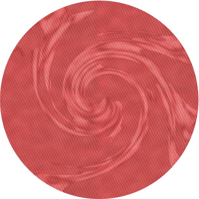 Ahgly Company Tapis d'Intérieur Ronds Transitionnels Orange Lavables à la Machine, 6 Pieds Rond