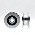thumbnail image 3 of 4pcs 6x30x14 Mm U-type Rolling Wheel ,grooved Bearing Pulley Track Guide Wheel/wire Rope Overhead Crane ,Work Smooth and Silent, 3 of 4