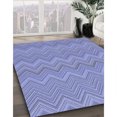 thumbnail image 3 of Ahgly Company Machine Washable Indoor Rectangle Transitional Day Sky Blue Area Rugs, 4' x 6', 3 of 7