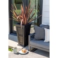 thumbnail image 3 of Veradek Brixton Tall 28" Planter 2 Pack Black, 3 of 10