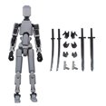 thumbnail image 1 of Titan 13 Action Figure,Assembly Completed Dummy 13 Action Figure Lucky 13 Action Figure T13 Action Figure 3D Printed Multi-Jointed Movable, 13 Action Figure Toy, 1 of 3