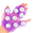 thumbnail image 4 of Gant de Massage pour les Mains à Rouleau en Forme de Paume en Acier PVC 9, Portable, Rotatif, Masseur Portatif à Main, Salon, Outils Relaxants pour Épaules et Pieds, Violet, 4 of 7