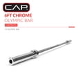 thumbnail image 2 of Barre chromée de Cap Barbell de 9 pi, 2 of 7