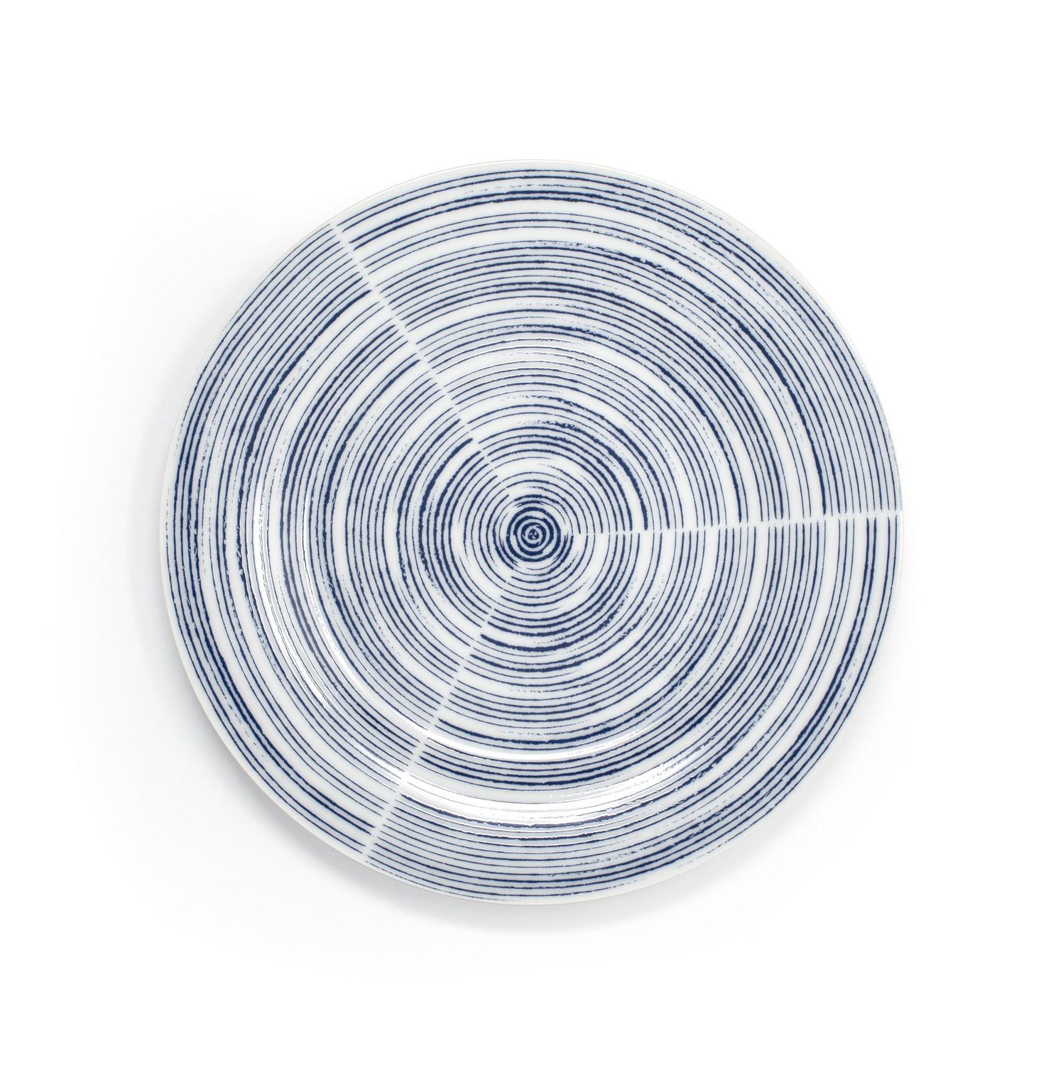 Assiette à salade en spirale Mainstays Ink, paquet de 6