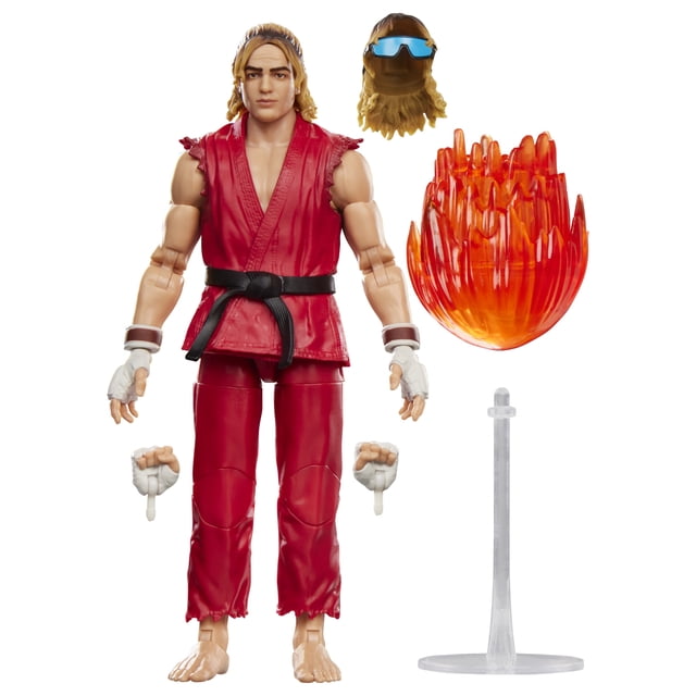 Street Fighter Ken Figure 6-Inch Collectible, Ages 8+
