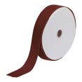 thumbnail image 1 of Unique Bargains Velvet Ribbon 1 1/2 Inch x 25 Yard Single Face Spool Silky DIY Crafts Gift Wrapping Bow Decoration Brown, 1 of 5