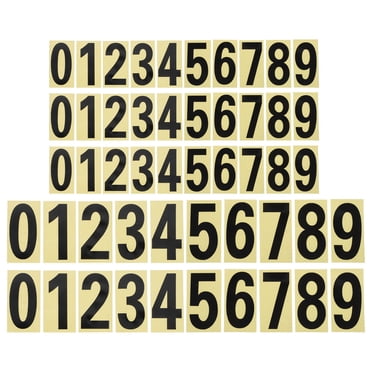 FRCOLOR mailbox numbers stickers 5 Sets Waterproof Mailbox Numbers Stickers Reflective Mailbox Numbers for Outside,3.94"X2.68"X0.04"
