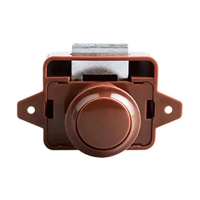 Camper Car Push Lock Keyless RV Push Cabinet Locks Metal Boat Cabinet Cupboard Push Button Compartment Latch Catches Locks