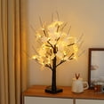 thumbnail image 4 of Lksixu Easter Decorations Small Tree Lights LED Christmas Party Decoration Lights Birchs Tree Decoration Lights Thanksgiving Easter Indoor Event Landscapes Glows Tree Maple Leaf Tree Spring Decor, 4 of 6