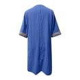 thumbnail image 5 of Cameland Robe d'Été Décontractée pour Femme à Col en V, Couleur Unie, à Manches Courtes, 5 of 5