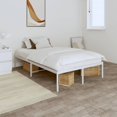 thumbnail image 1 of vidaXL Metal Bed Frame White 135x190 cm Double, 1 of 5