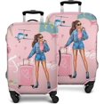 thumbnail image 1 of Travel Luggage Cover Suitcase Protector Fits 18-32 Inch Luggage Wheel Covers Patterned Travel Related Items Flower Luggage Protector Elastic Luggage Anti-scratch Suitcase Cover XL, 1 of 5