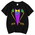 thumbnail image 4 of AJIWYH Chemises d'Uniforme à Manches Courtes pour Filles, T-Shirt Décontracté Imprimé à Col Rond à Manches Courtes pour Filles T-Shirt Chemise Décontractée, Chemise Rouge pour Filles de 12-13 Ans, Noir, 4 of 4
