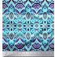 thumbnail image 1 of Soimoi Rayon Fabric Moroccan Damask Decorative Fabric Prints by Yard 42 Inch Wide, 1 of 2