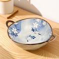 thumbnail image 2 of Bol à Pâtes Rustique à Double Poignée - Vaisselle en Porcelaine Polyvalente pour la Cuisine, 2 of 6