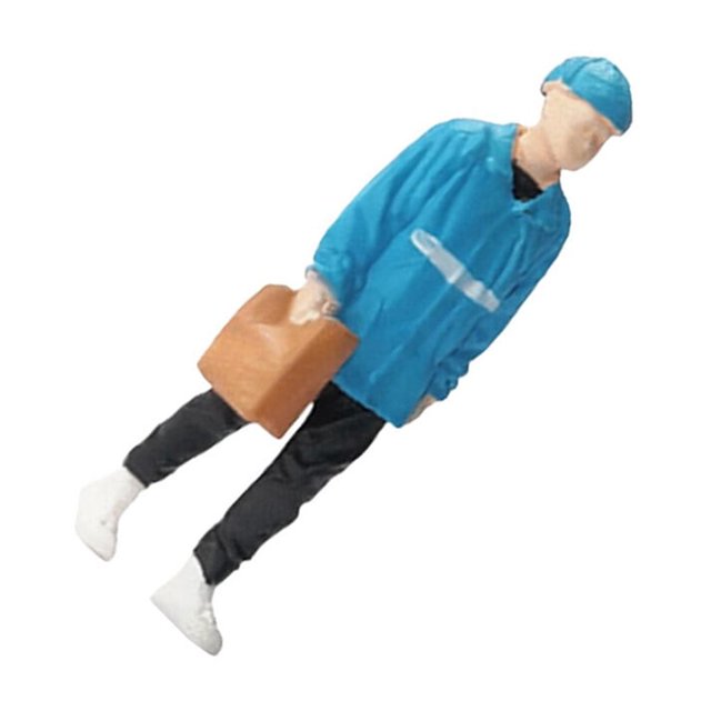 1:64 People Figures Mini Deliveryman for Scenery Landscape 1/64 Hand Decoration Layout Style A