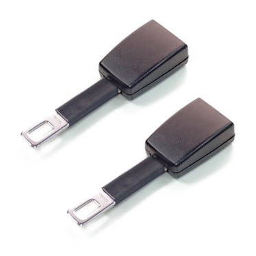 E4 Safety Certified Rigid, Type A Seat Belt Extension - Black, 3"/ 7.6cm (2-Pack) from Seat Belt Extender Pros