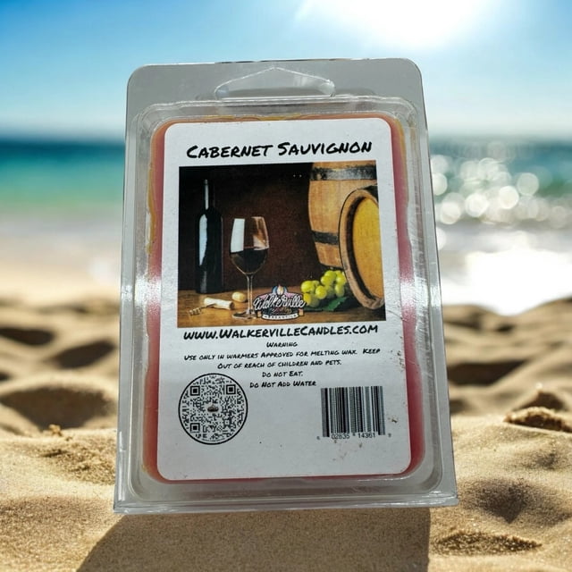 Cabernet Sauvignon Végétalien Écologique Cirage Fondu à la Main pour Boulangerie, Aliments, Boissons, Lot de 4