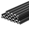 thumbnail image 1 of Unique Bargains 2020 T Slot Aluminum Extrusion 200mm(7.9 Inch) Black for 3D Printer Laser Engraving Machine 10 Pcs, 1 of 6