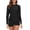 Black, variant on FAIWAD Women 2 Piece Long Sleeve Swimsuits Quick Dry Lightweight Swim Tops with Boyshort Workout Athletic Bathing Suit