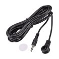 thumbnail image 1 of Unique Bargains IR Infrared Receiver Extender Cable 3.5mm Jack 9.8FT Long 26ft Receiving Distance Black Flat Head, 1 of 4