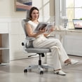 thumbnail image 2 of HOMCOM Ergonomic Office Chair, Mesh Desk Chair with Lumbar Support, Grey, 2 of 10