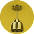 thumbnail image 1 of Ahgly Company Machine Washable Indoor Round Transitional Dark Golden Rod Brown Area Rugs, 6' Round, 1 of 7