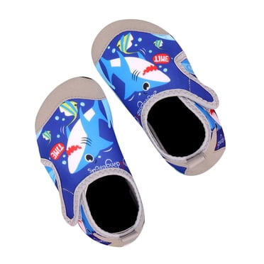 MIASHUI Kids Water Shoes Boys Girls Barefoot Beach Swim Shoes Toddler Breathable Socks,Blue,5.5-6.5 Years