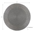 thumbnail image 2 of Christmas Beaded Round Placemat Silver - Set of 4, 2 of 4