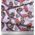 thumbnail image 2 of Soimoi Poly Georgette Fabric Artistic Flower Printed Craft Fabric by The Yard 42 Inch Wide, 2 of 3