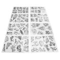 thumbnail image 3 of Fyydes Shrinky Art Paper, Beautiful Pattern Heat Shrink Sheet 8 Pieces For DIY Decoration For DIY Keychain Pendant, 3 of 8