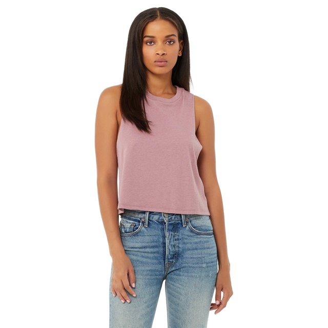 Bella + Canvas Ladies' Racerback Cropped Tank