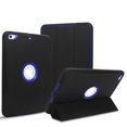 thumbnail image 1 of Mignova For New iPad 9.7 2017/2018 Case Heavy Duty Full Body Rugged Protective Case with Auto Sleep/Wake Up Stand Folio&Three Layer Design for Apple iPad 9.7 inch 2017/2018 (Black+Blue), 1 of 9