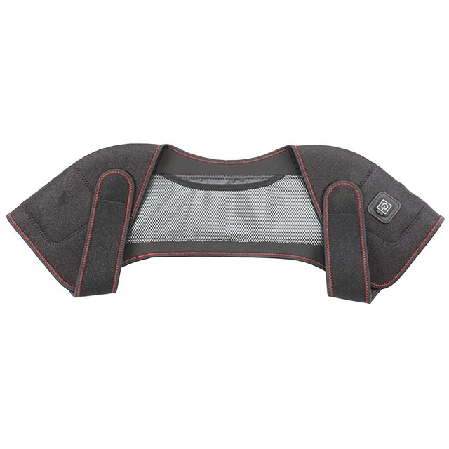 Hearth & Gear Heat Generating Shoulder Pad Wrap Brace Technology 3 Heating Settings Battery Operated Portable Pad Heat Cold Freezing Relaxing Muscle Man Woman Arm Twister Bayou Fitness Exercise Table