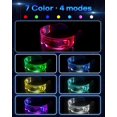 thumbnail image 3 of Led Glasses - Luminous Glasses Cyberpunk Futuristic Neon Rave DJ Party Glasses-High Tech, 3 of 5