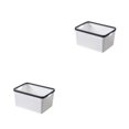 thumbnail image 2 of Maytalsory Premium And Nest-able Storage Solution For Desk Storage Basket Widely white s 2Set, 2 of 6