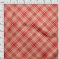 thumbnail image 4 of oneOone Georgette Viscose Red Fabric Check Craft Projects Decor Fabric Printed By The Yard 42 Inch Wide, 4 of 5