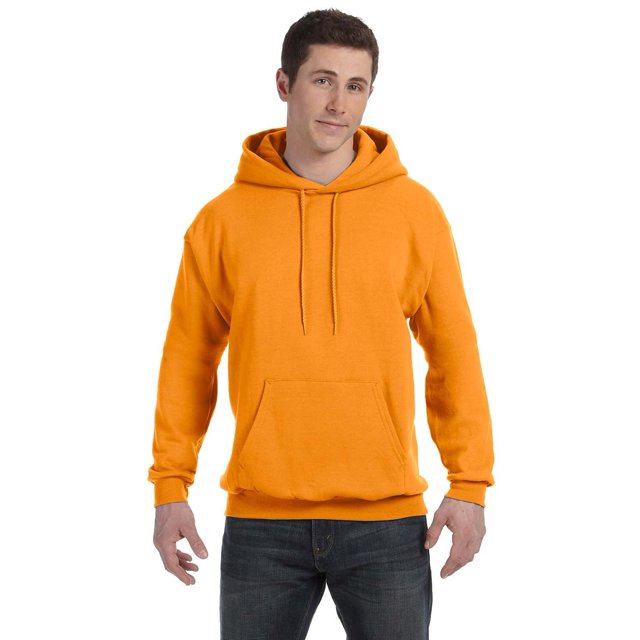 Le Hanes 78 oz EcoSmart 50/50 Pull à Capuche - ORANGE Sécurité - m