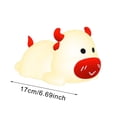 thumbnail image 2 of Cute Cow Night Light Portable Silicone Animal Lamp For Bedroom Color Changing Led Light With Sensor Control For Kids And Nursery Projector Night Lights Motion Night Light Battery Powe Wall Lights for, 2 of 3