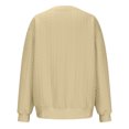 thumbnail image 3 of MeetoTime Women's Crewneck Sweatshirts Fall Long Sleeve Oversized Pullover Sweatshirts with Pockets, 3 of 5