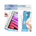 thumbnail image 4 of Case for iPad Mini 6 2021 (6th Generation) with Pencil Holder / 360 Rotation Stand / Hand Strap and Shoulder Strap Rugged Shockproof Cover for iPad Mini 6th Gen 8.3 Inch, 4 of 7
