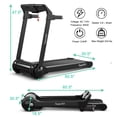 thumbnail image 2 of Gymax Folding Electric Treadmill 3.0HP Exercise Running Machine w/ App Control Silver, 2 of 10