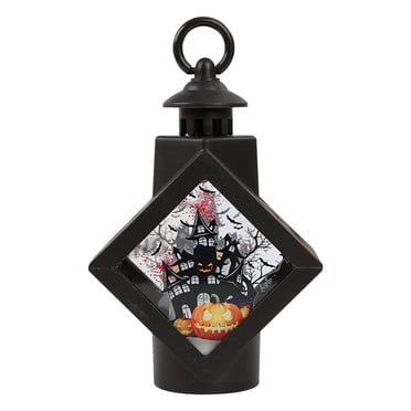 Birdeem Halloween Pumpkin Lantern, Halloween Decorative Outdoor Led Lantern, Halloween Pumpkin Lantern Wooden, Led Lantern Halloween Gift