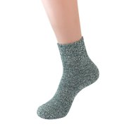 FhsagQ Socks Womens Socks Crotchless Garter Womens Wool Socks Winter Warm Socks Thick Knit Wool Soft Vintage Casual Crew Socks for Women Women Socks Small Chest Push Up Womens Socks Green One Size
