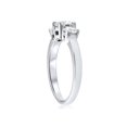 thumbnail image 2 of 1 1/2ct 3 Stone Round Diamond G/SI Engagement Ring 14K White Gold Lab Created, 2 of 3